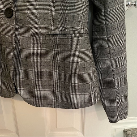 Zara Check Tailored Blazer Jacket US 6 - Picture 9 of 12